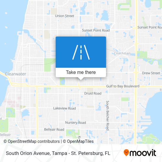 South Orion Avenue map