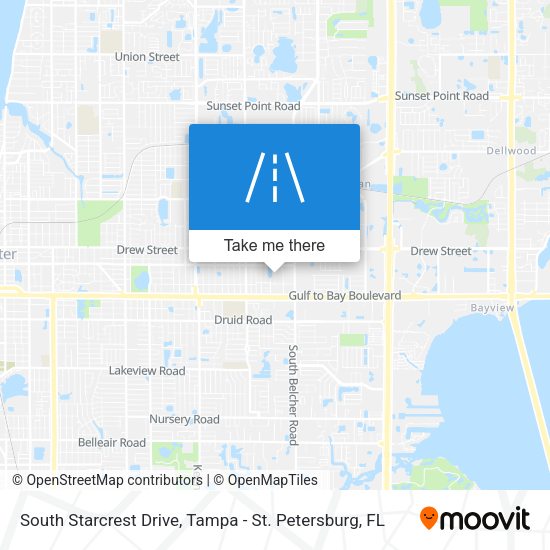 South Starcrest Drive map