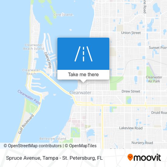 Mapa de Spruce Avenue