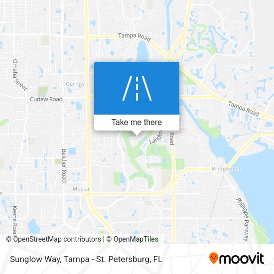 Sunglow Way map