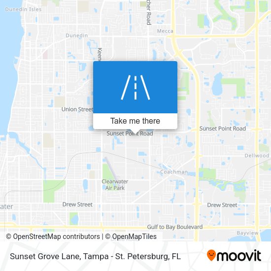 Sunset Grove Lane map