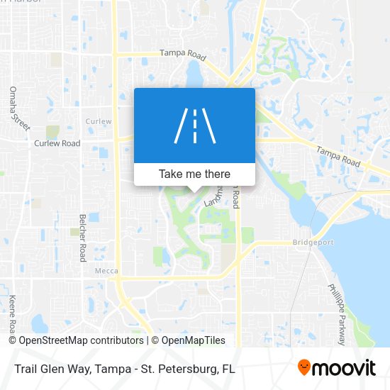 Trail Glen Way map