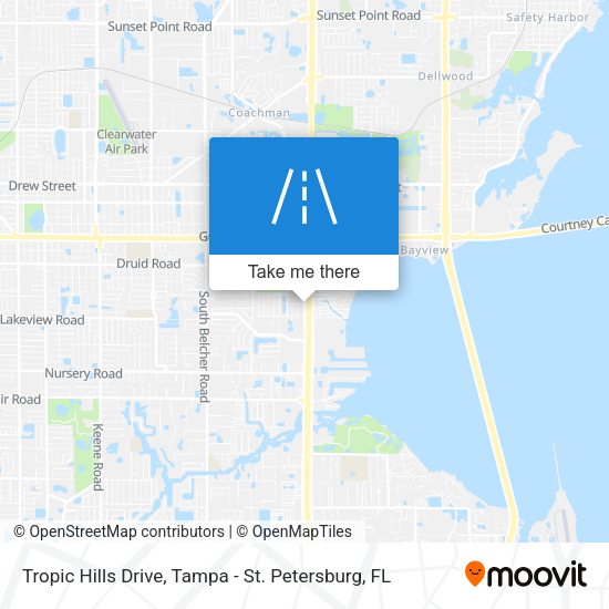 Tropic Hills Drive map