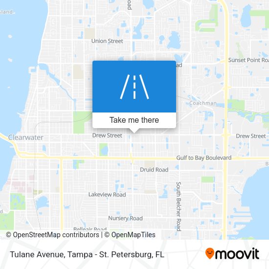 Mapa de Tulane Avenue