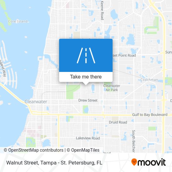 Walnut Street map