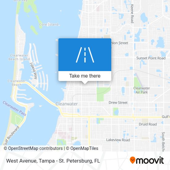 West Avenue map