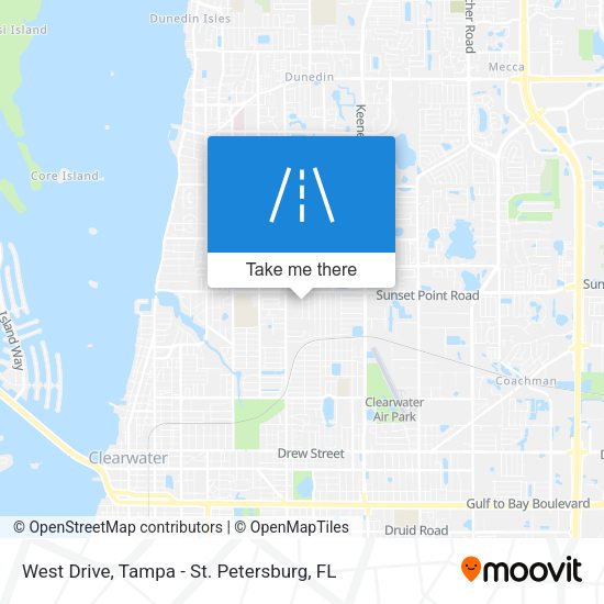 Mapa de West Drive