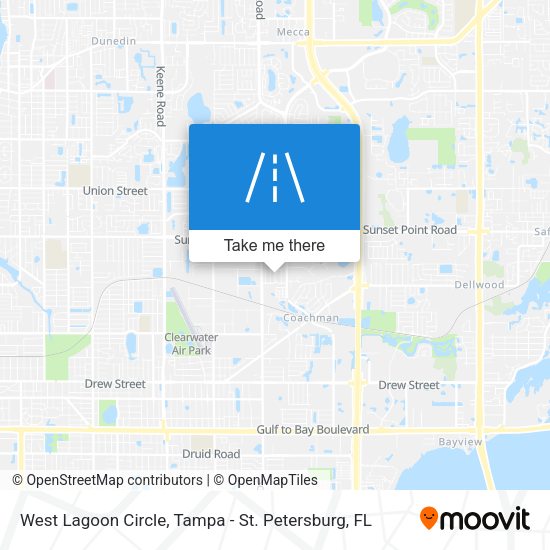Mapa de West Lagoon Circle