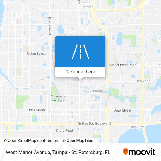 West Manor Avenue map