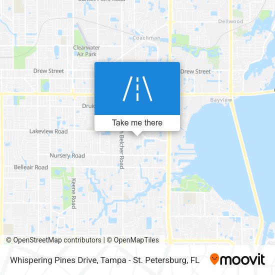 Mapa de Whispering Pines Drive
