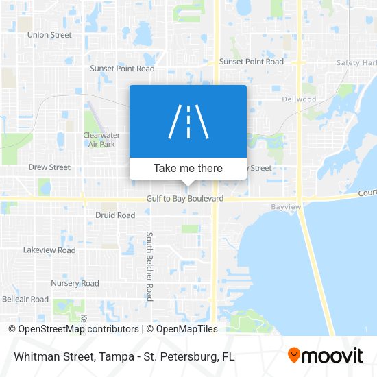 Whitman Street map