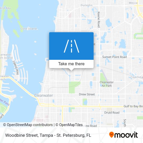 Mapa de Woodbine Street