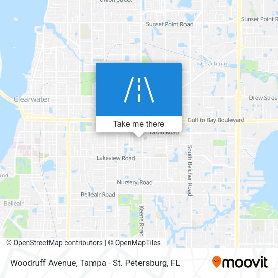 Woodruff Avenue map
