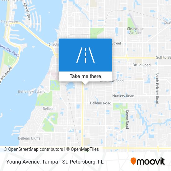 Mapa de Young Avenue