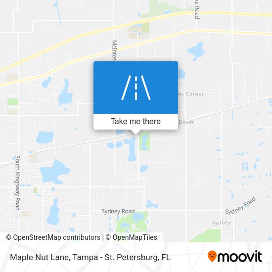 Maple Nut Lane map