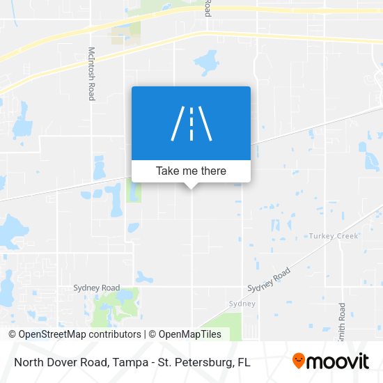 North Dover Road map