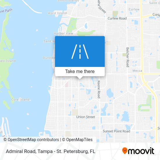 Admiral Road map