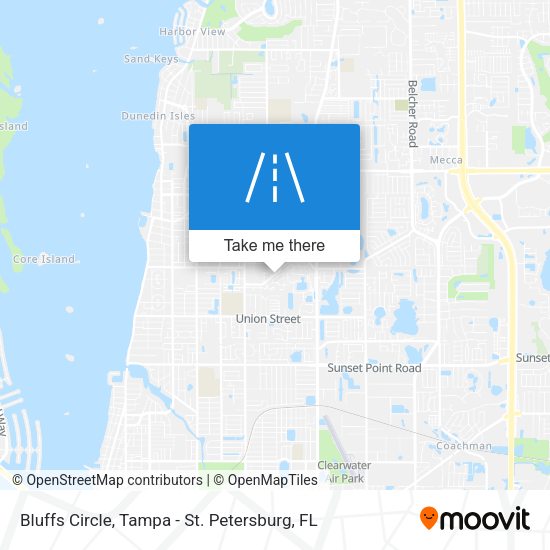 Bluffs Circle map
