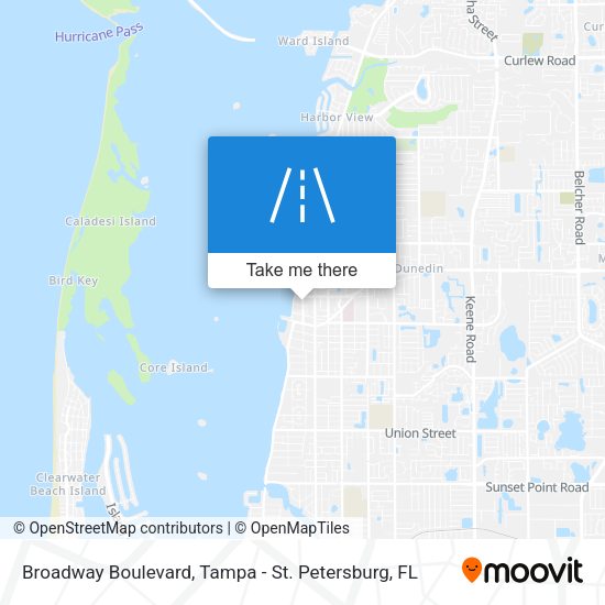 Broadway Boulevard map