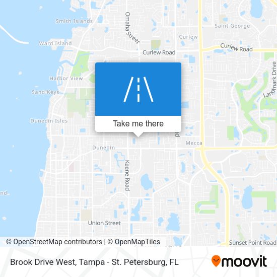 Brook Drive West map
