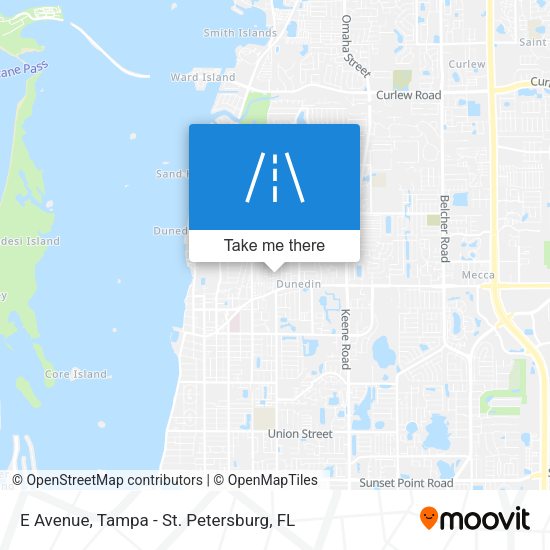 E Avenue map