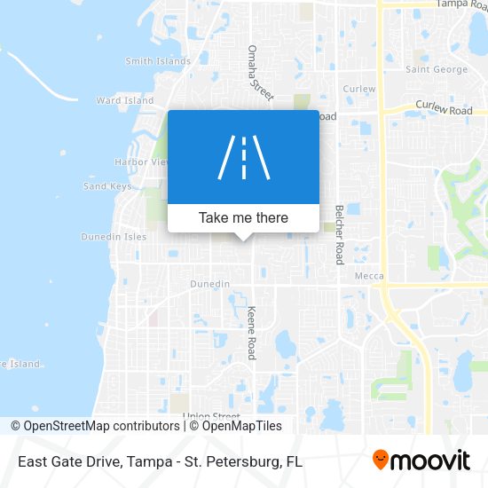 Mapa de East Gate Drive
