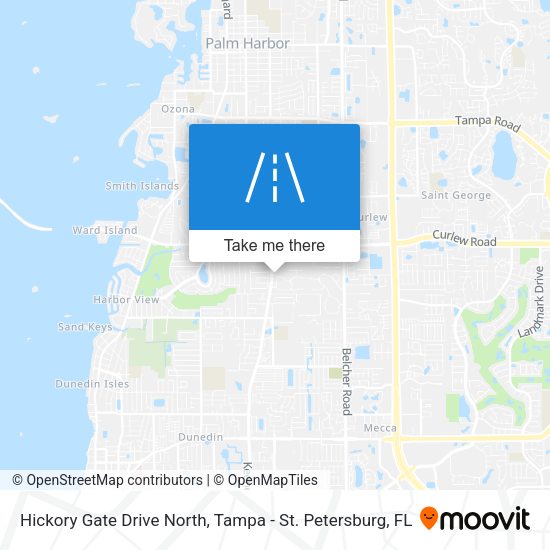 Hickory Gate Drive North map