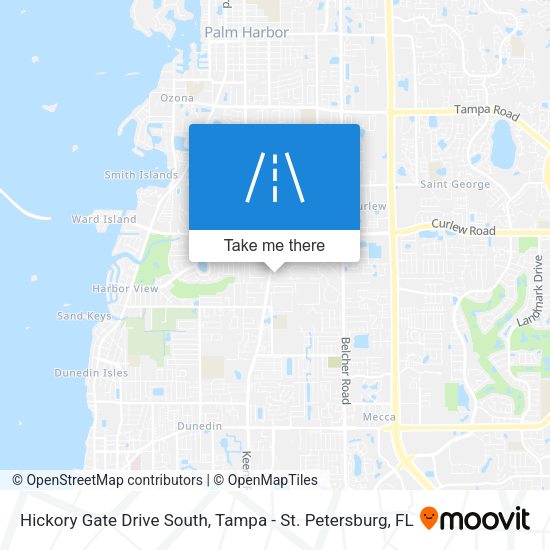 Hickory Gate Drive South map