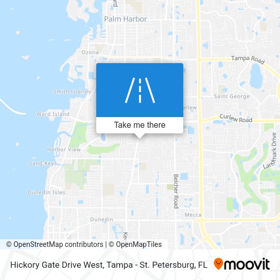 Hickory Gate Drive West map