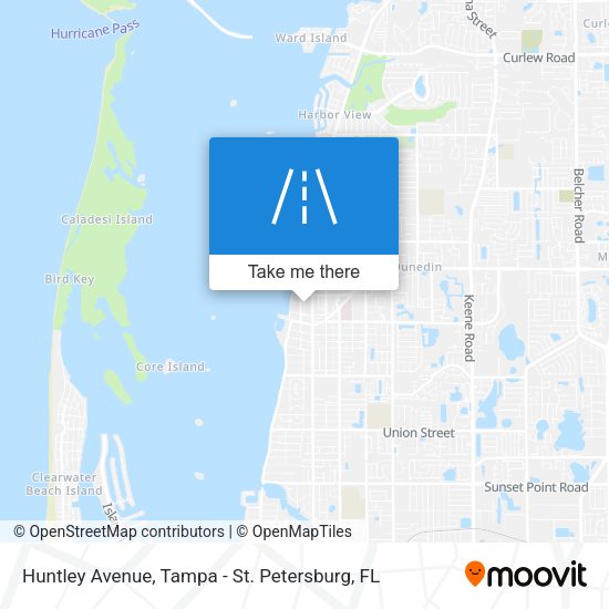 Huntley Avenue map
