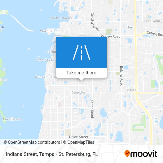 Indiana Street map