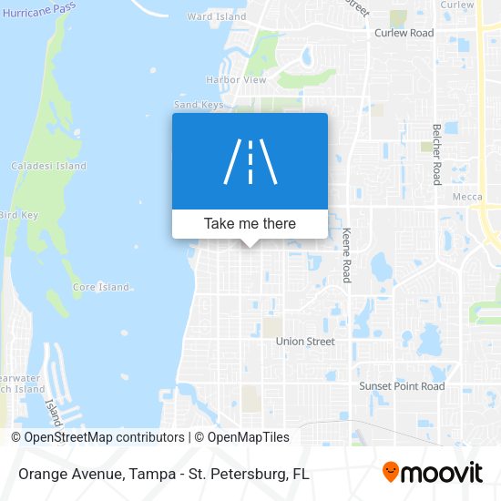 Orange Avenue map