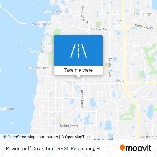 Powderpuff Drive map