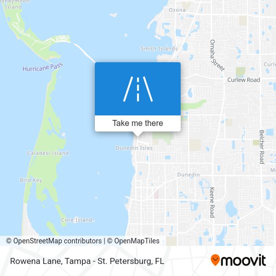 Rowena Lane map
