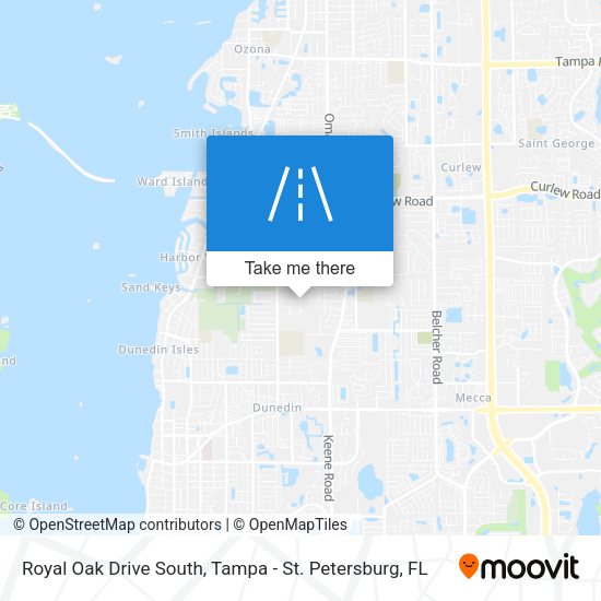 Royal Oak Drive South map