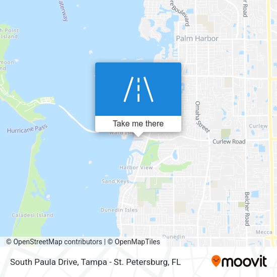 South Paula Drive map