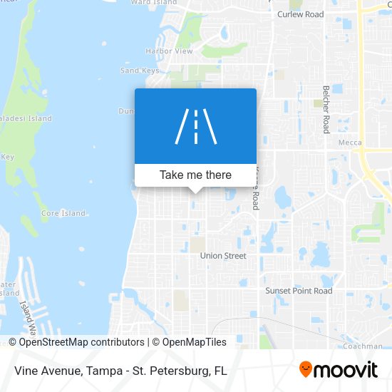 Vine Avenue map