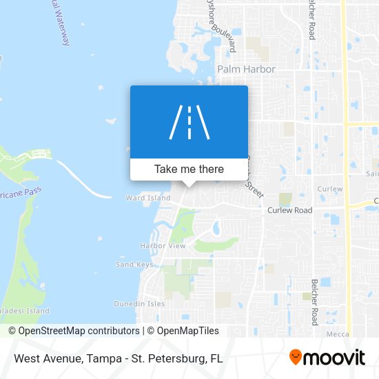 West Avenue map