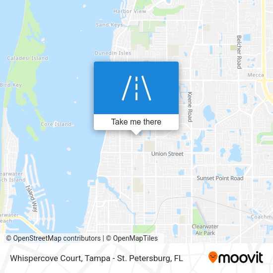 Mapa de Whispercove Court
