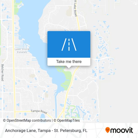 Anchorage Lane map