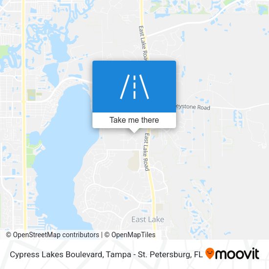 Cypress Lakes Boulevard map