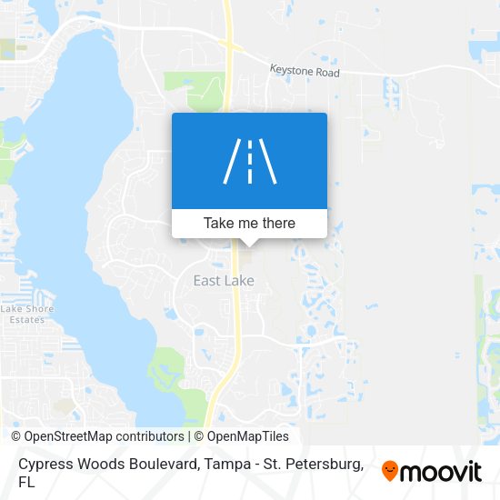 Mapa de Cypress Woods Boulevard