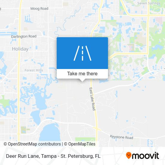 Deer Run Lane map