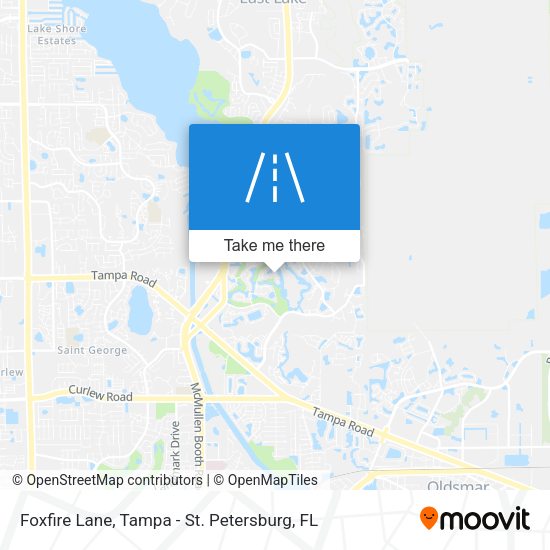 Foxfire Lane map