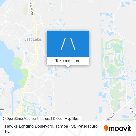 Hawks Landing Boulevard map