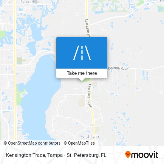 Kensington Trace map