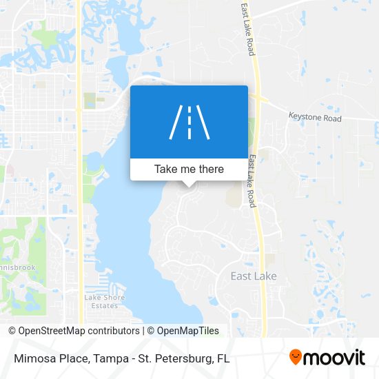 Mimosa Place map