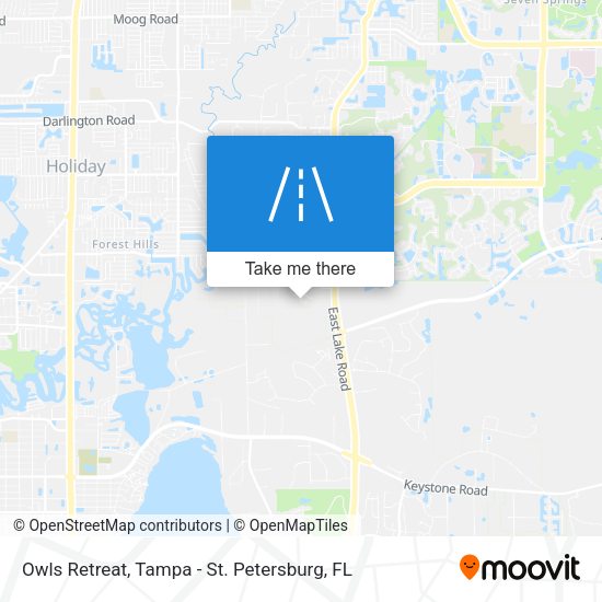 Owls Retreat map