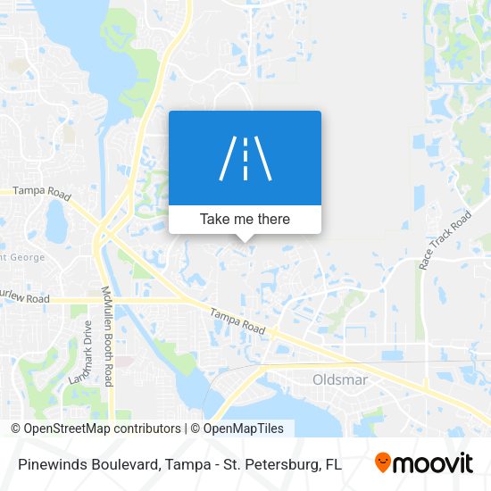 Pinewinds Boulevard map