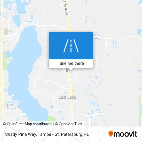 Shady Pine Way map